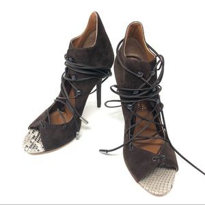 MALONE SOULIERS suede strappy Heels, made in Italy, size 37
